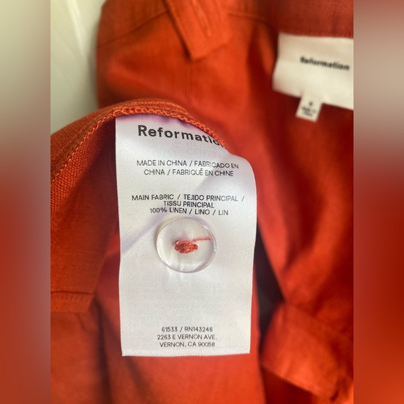 New Reformation Satori Line Long Dress - Picture 11 of 12